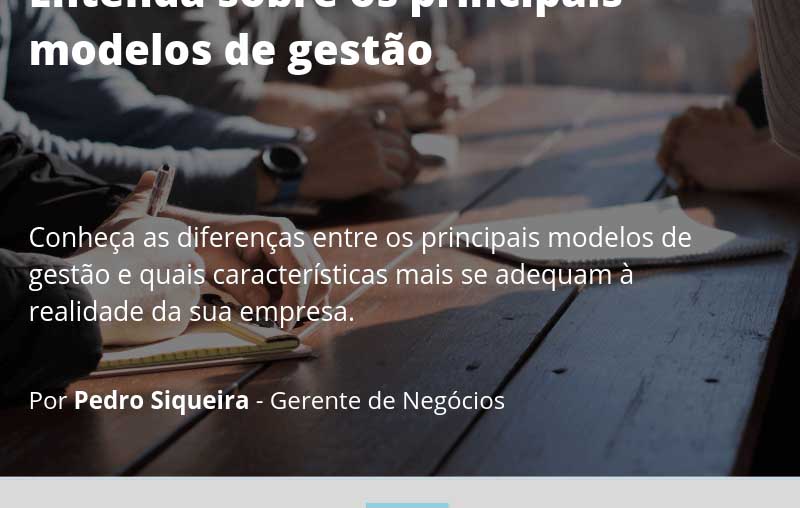 Modelos de gestão Modelos de gestão